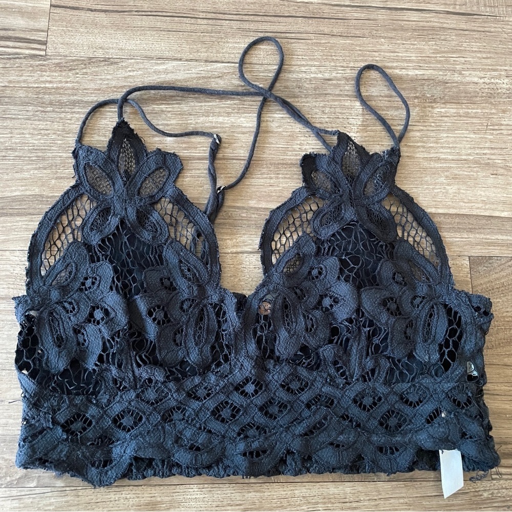Free People Adella black bralette size XS